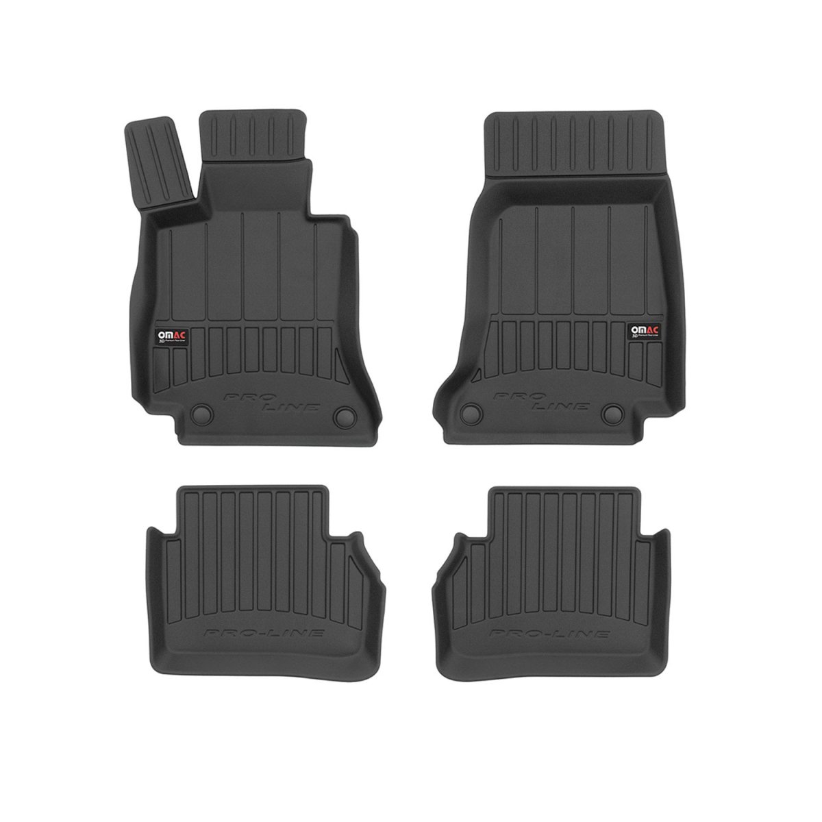 Mercedes-Benz E-Class Floor Mat - Omac - Premium TPE - Black - '16-'23 Mercedes-Benz E-Class Floor Mat - Omac - Premium TPE - Black - '16-'23